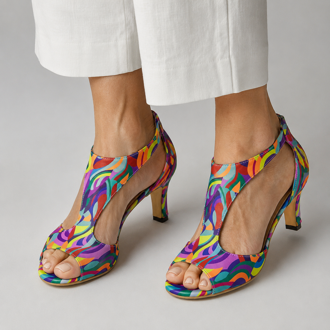 Corabelle - elegante T-Riemchen-Sandaletten