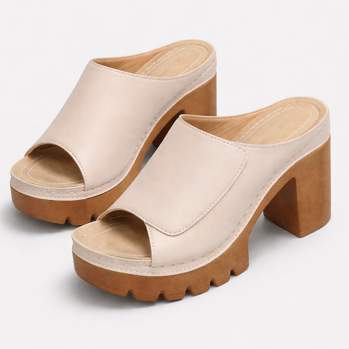 Melisande - polierte Plateauschuhe