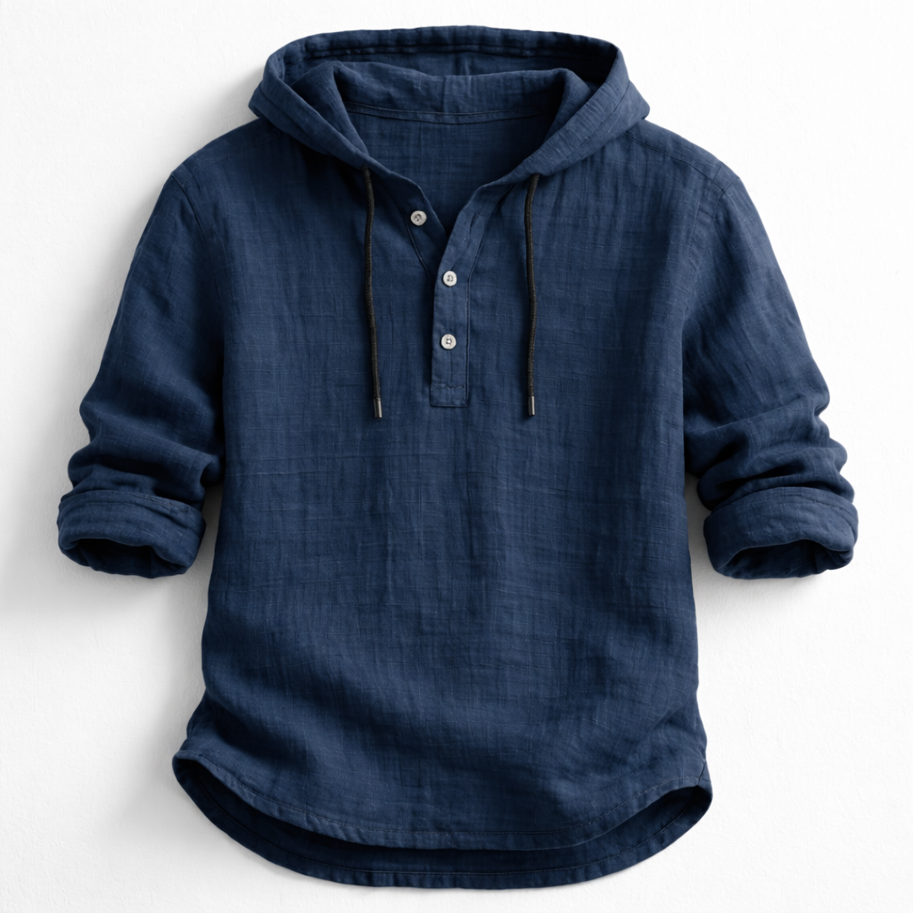 Alton - Atmungsaktiver Leinen-Hoodie