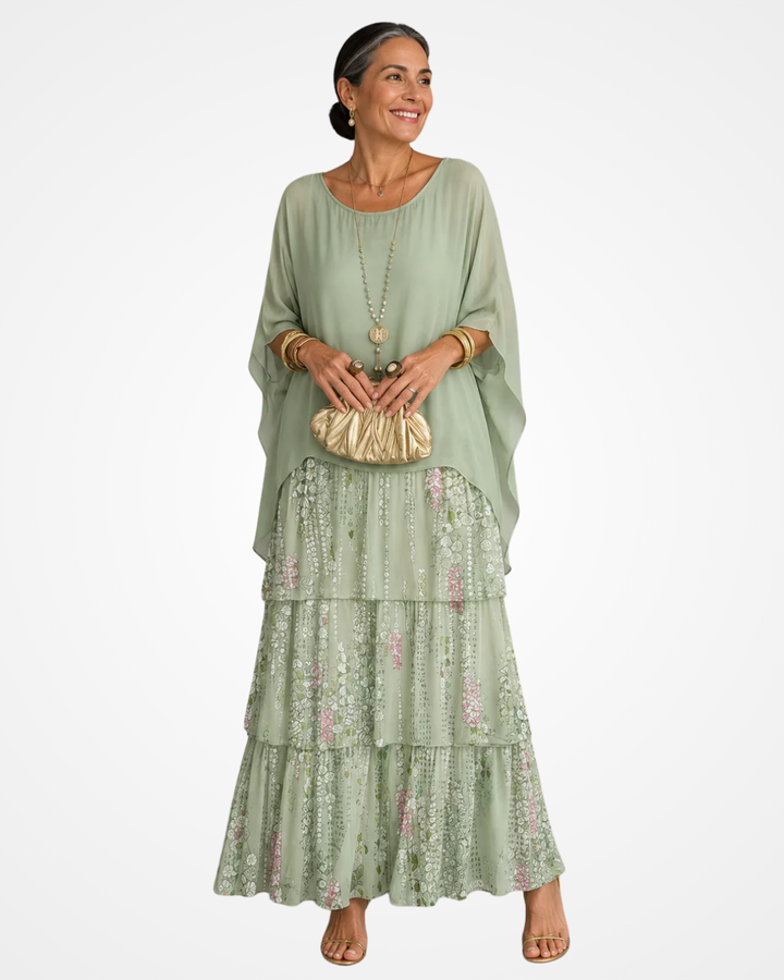 Sylvia - Fließendes Maxikleid mit weichem Griff