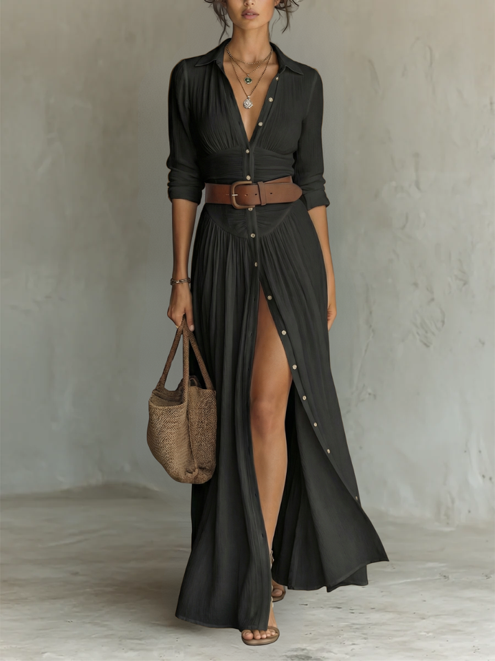 Melusine - Leichtes Maxikleid mit Gürtel