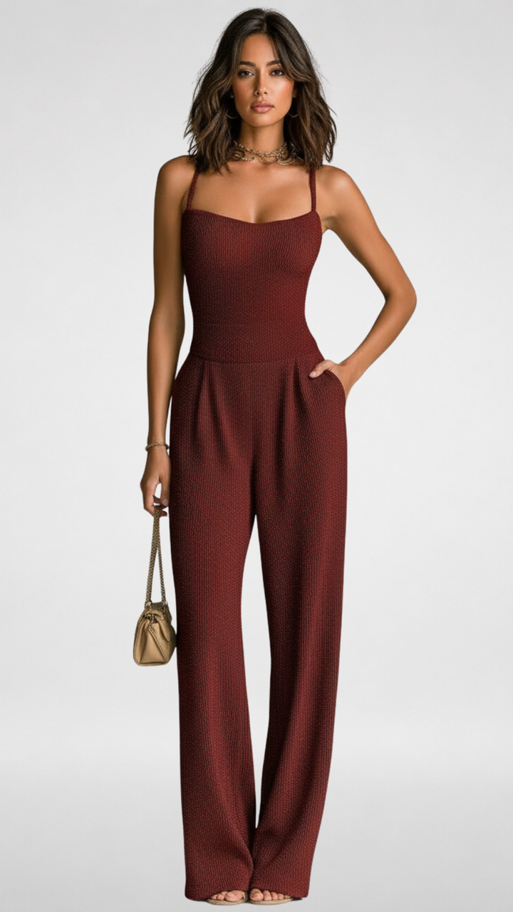 Audrina - Weit geschnittener Jumpsuit mit Softstretch