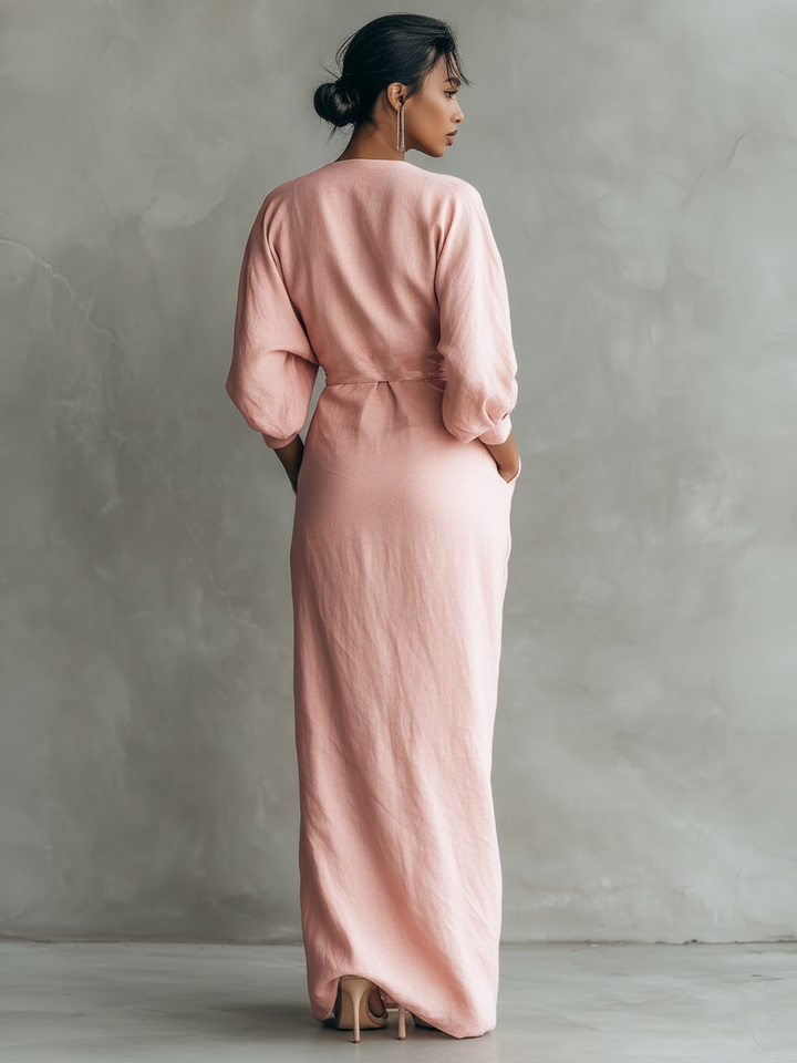 Damaris - luftiges Maxikleid aus Leinen