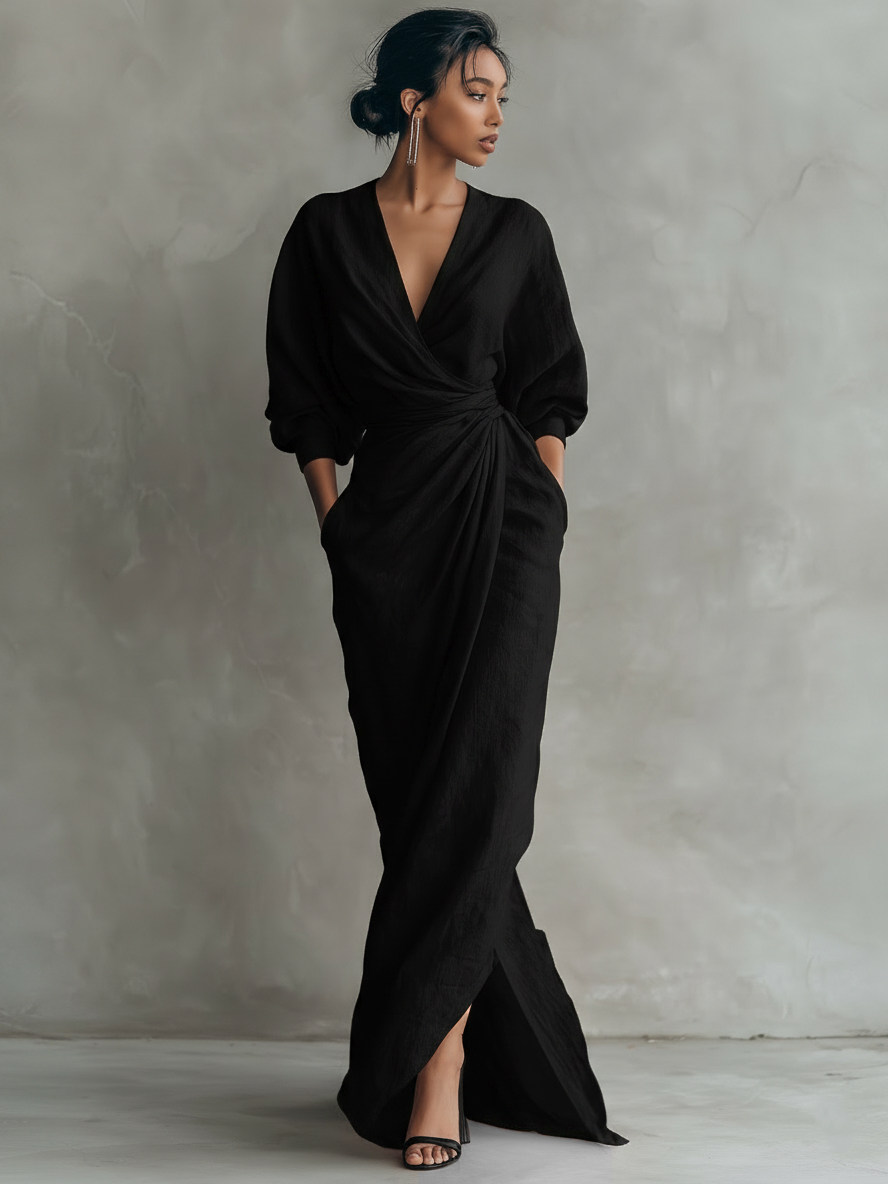 Ariana - elegantes Maxikleid aus Leinen