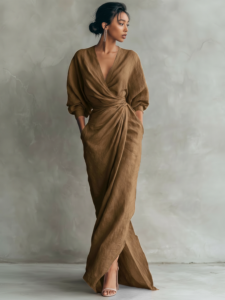 Damaris - luftiges Maxikleid aus Leinen