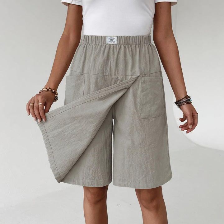Fiorisse - Premium-Stretch-Skort mit Wickeloptik vorn