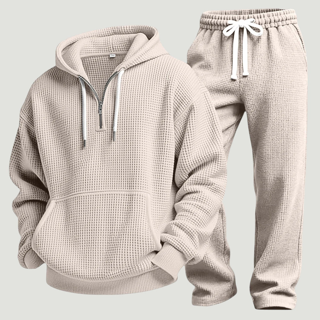 Osric - Waffelstrick-Set aus Hoodie und Jogger