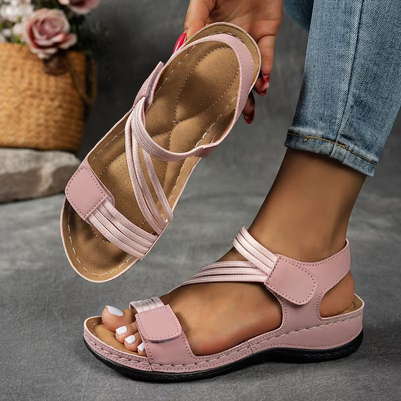 Courtney - Komfort-Sandalen mit Kreuzriemen