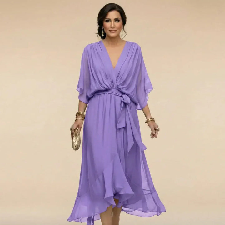 Mirabelle - Luftiges V-Ausschnitt-Kleid