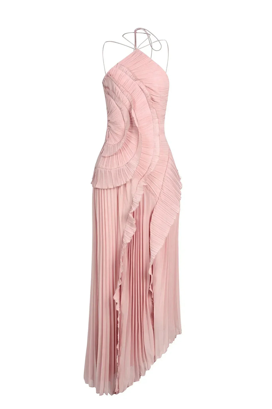 Sancia - Gestuftes Midikleid mit Rüschen