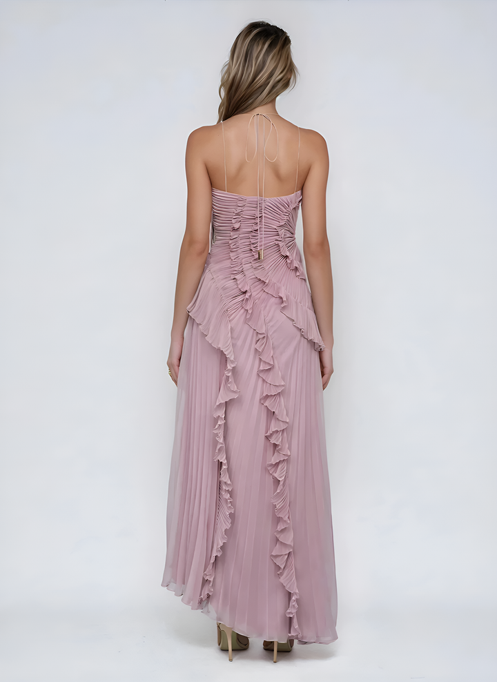 Sancia - Gestuftes Midikleid mit Rüschen