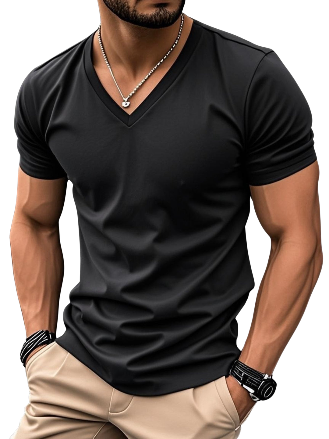 Trevor - Besonders weiches V-Ausschnitt-T-Shirt