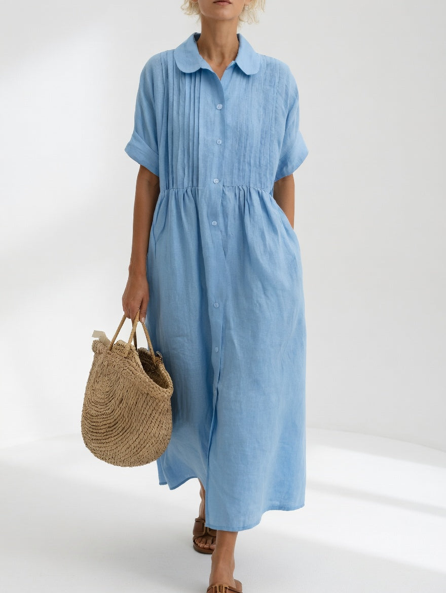 Jorisa - kurzärmeliges Midikleid