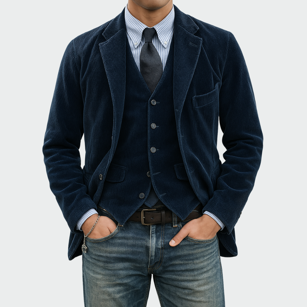 Darnor - Tailliertes Blazer- und Weste-Set