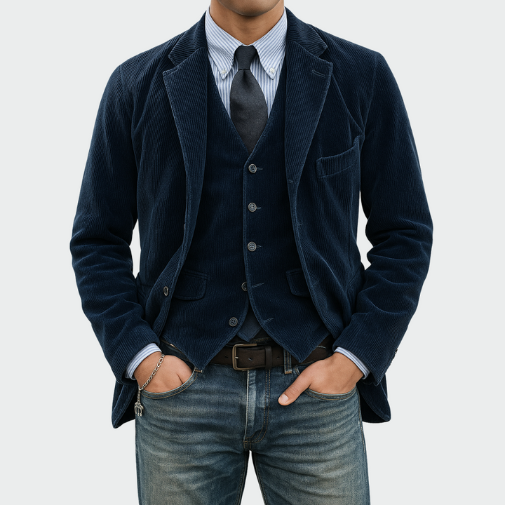 Darnor - Tailliertes Blazer- und Weste-Set