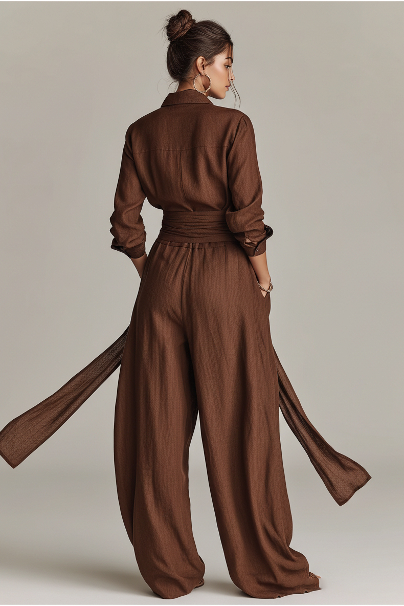 Primalyn - Zweiteiler aus leichter Hemdbluse und weiter Hose