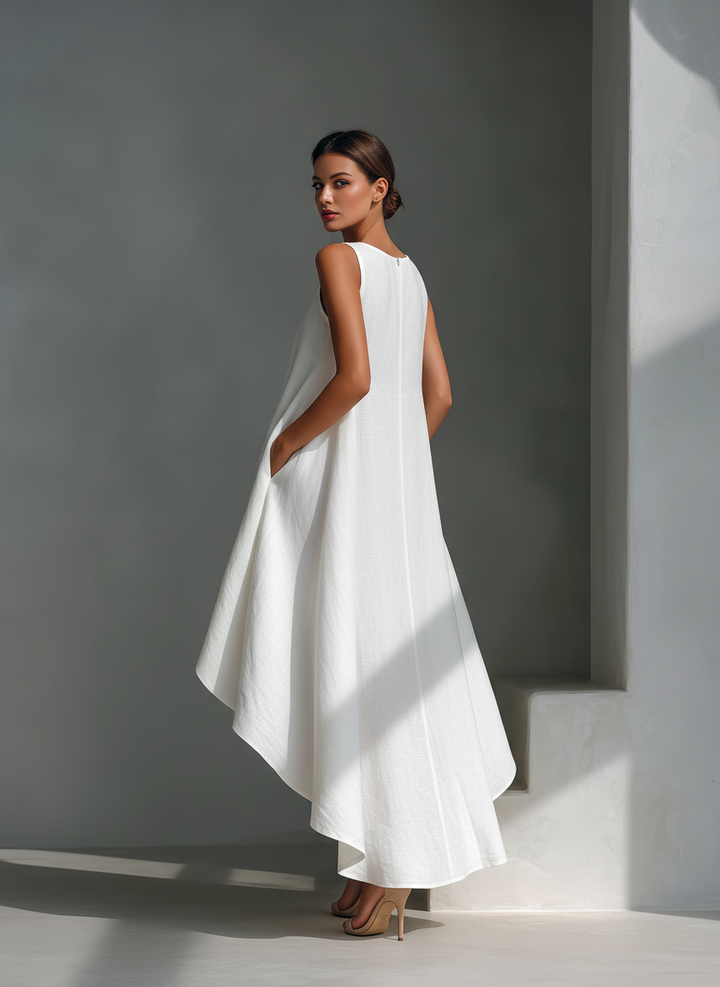 Elvina - Luftiges Midikleid aus Leinen
