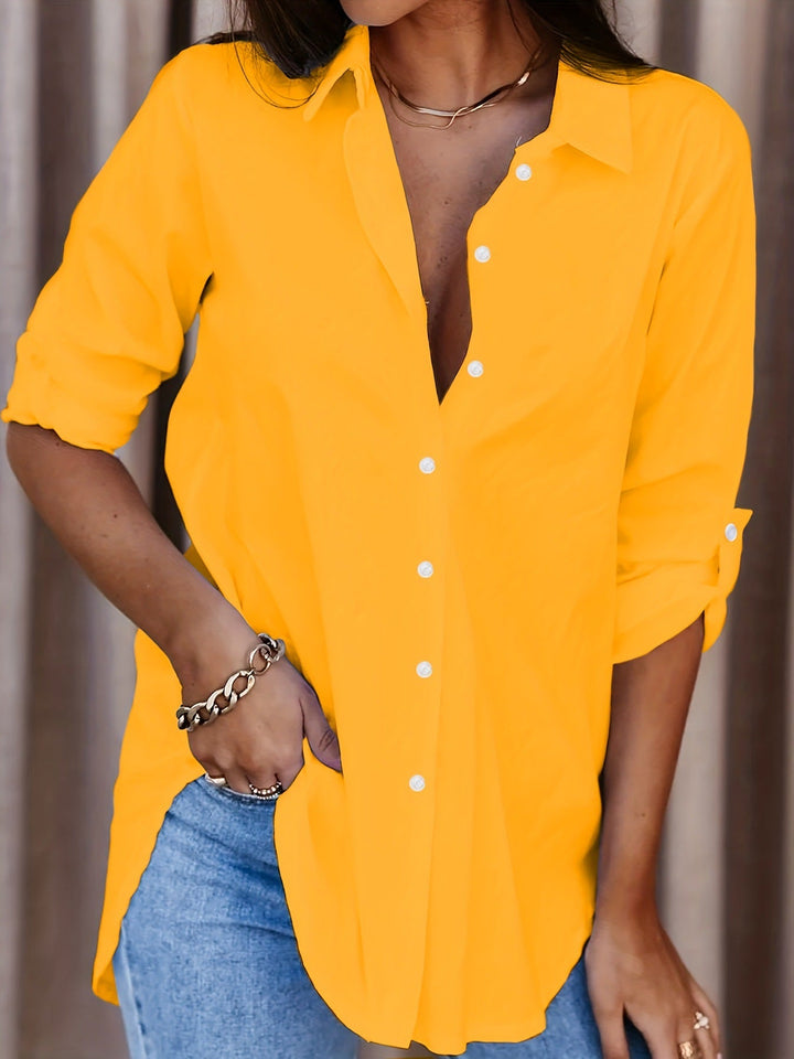 Saskia - Weiche Bluse mit Reverskragen