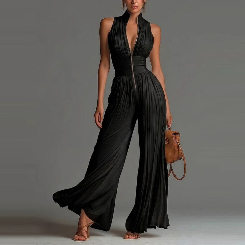 Thessalien - Weitbeiniger Soft-Touch-Jumpsuit