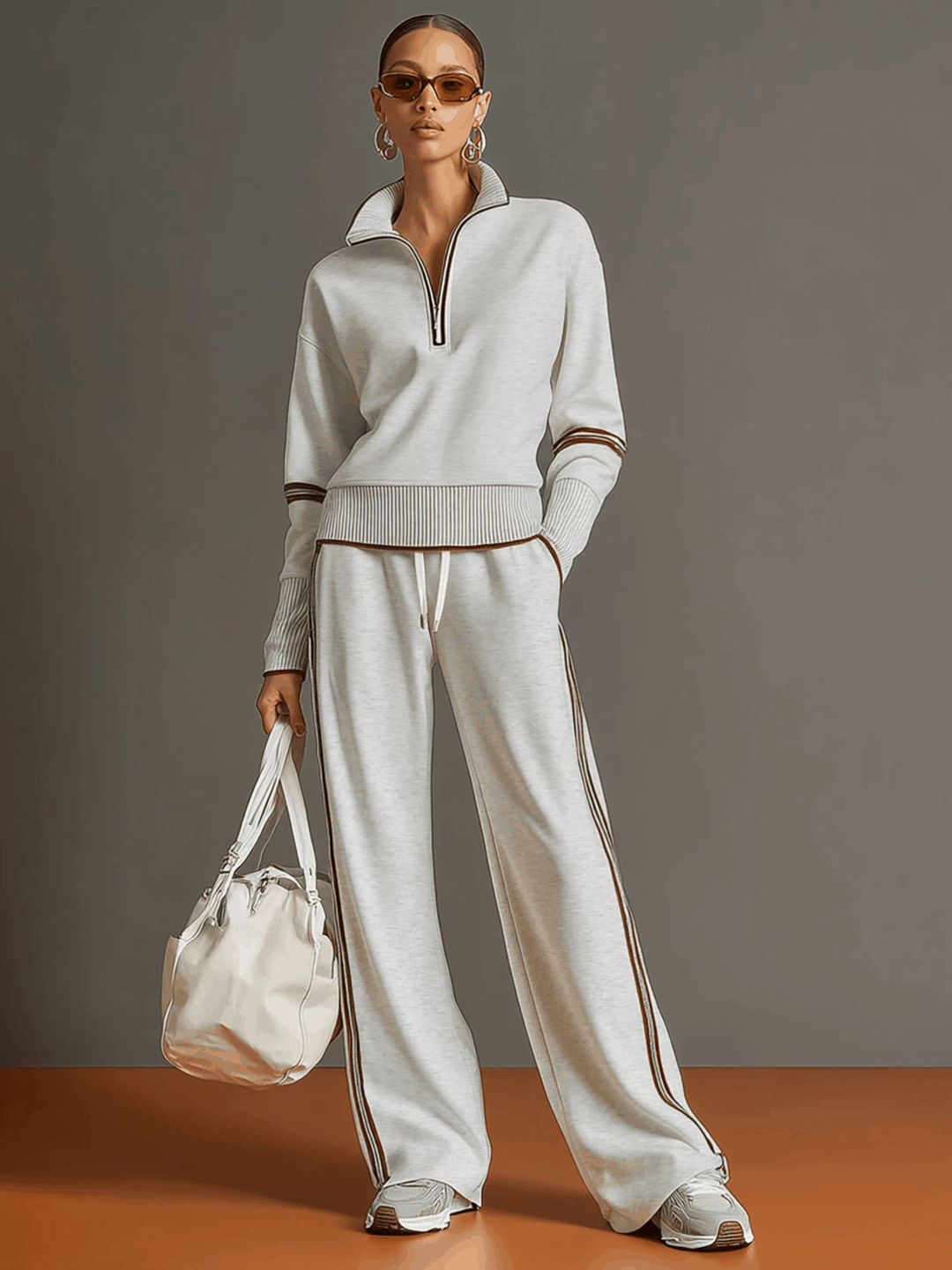 Honora - Soft-Touch-Zweiteiler mit weiter Hose