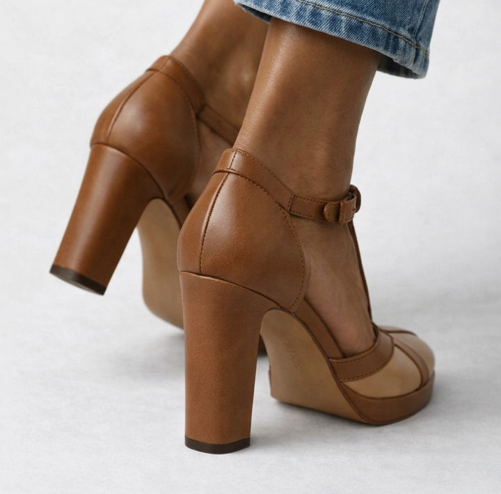 Celandra - Ergonomische Riemchen-High Heels