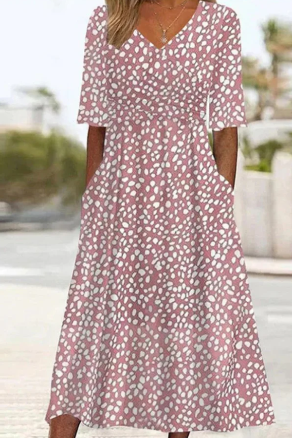 Corisande - Soft-Touch-Midikleid mit Polka Dots