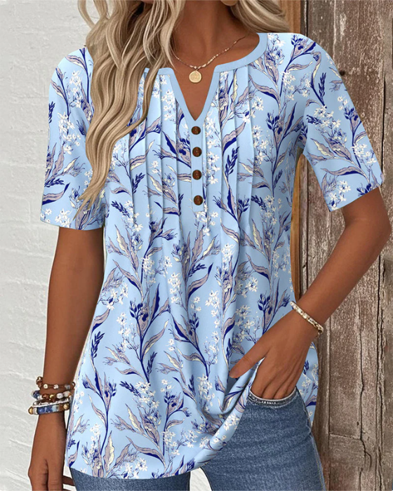 Doreva - Leichtes florales Shirt