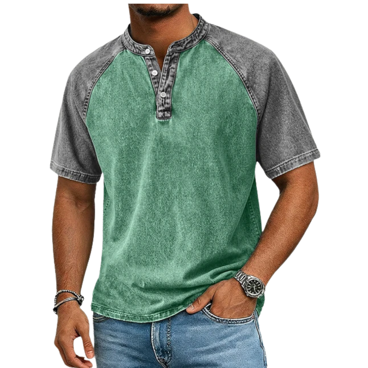 Edgehill - Vintage-gewaschenes Henley-Shirt