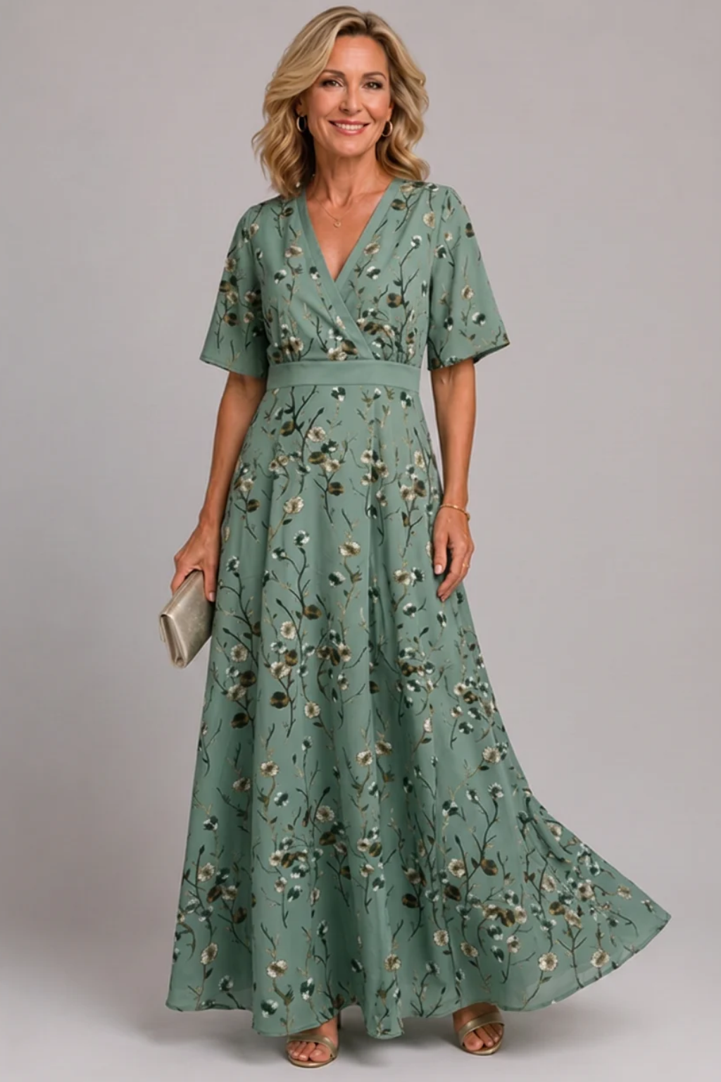 Adaline - Softtouch-Midikleid mit Blumenmuster