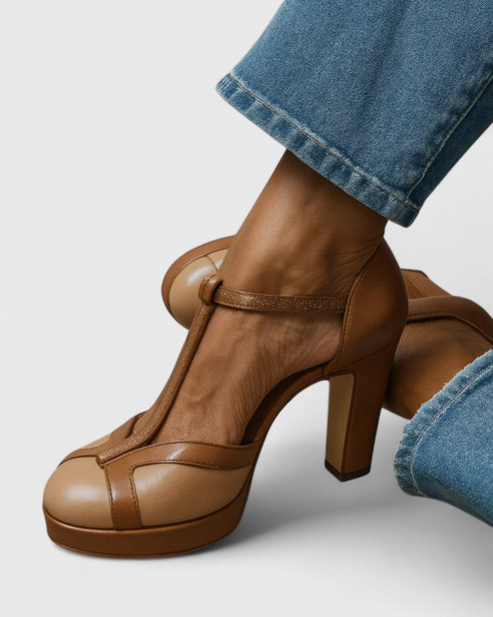 Celandra - Ergonomische Riemchen-High Heels
