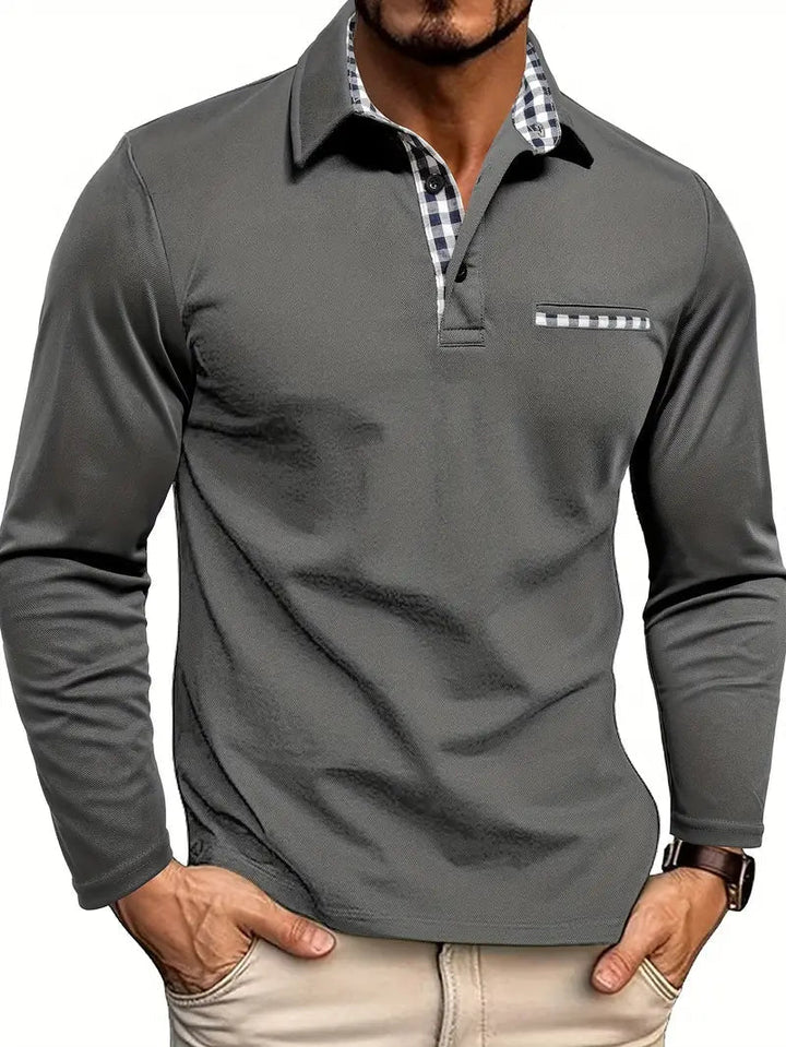 Idris - Softtouch-Langarm-Poloshirt