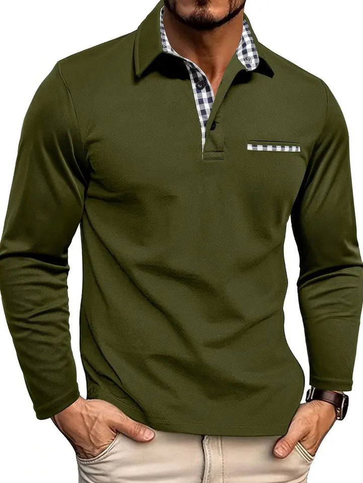 Idris - Softtouch-Langarm-Poloshirt