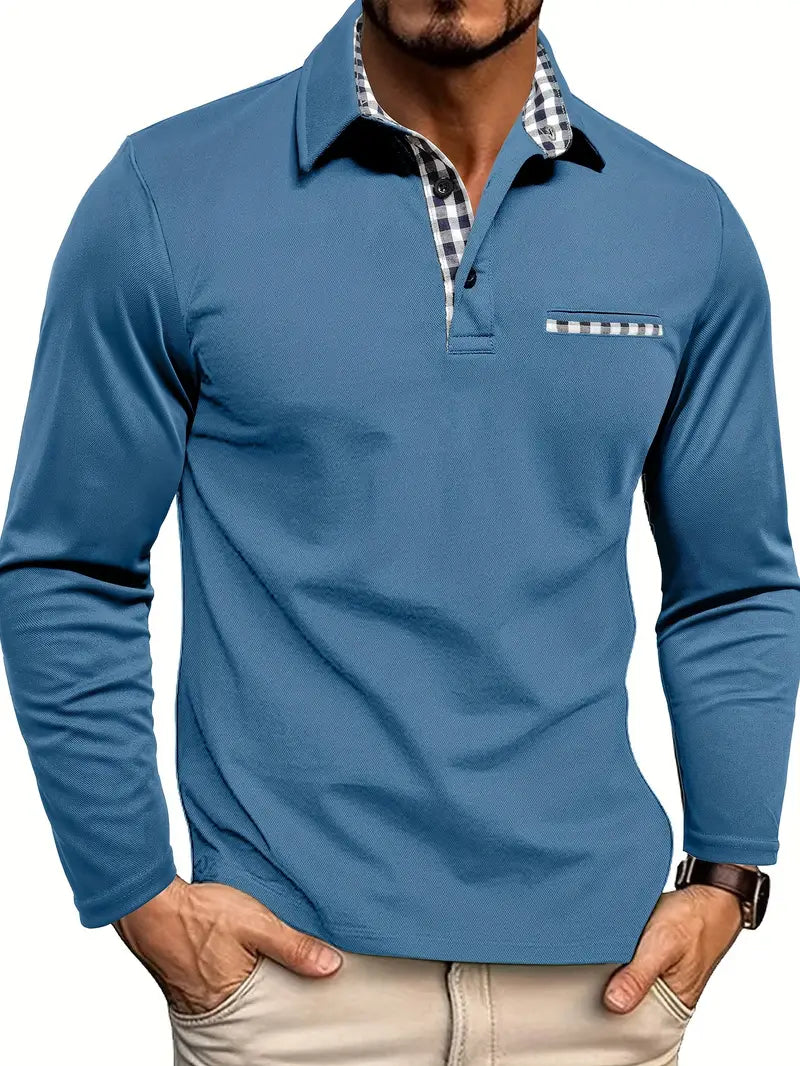 Idris - Softtouch-Langarm-Poloshirt