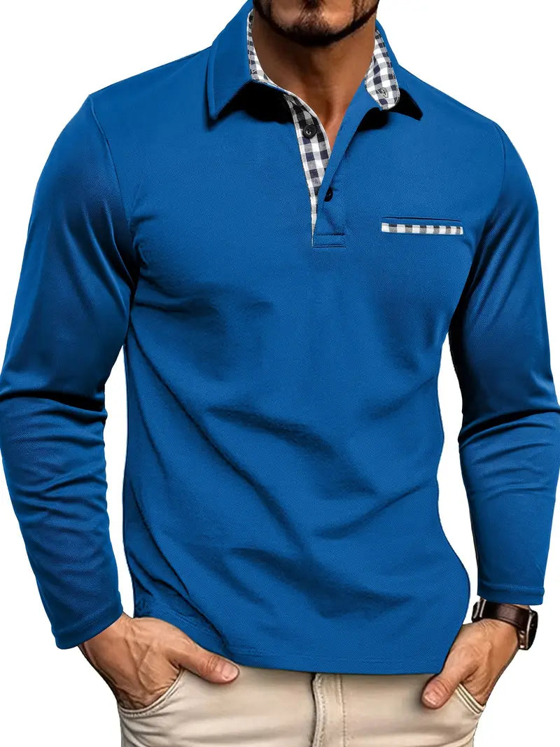 Idris - Softtouch-Langarm-Poloshirt