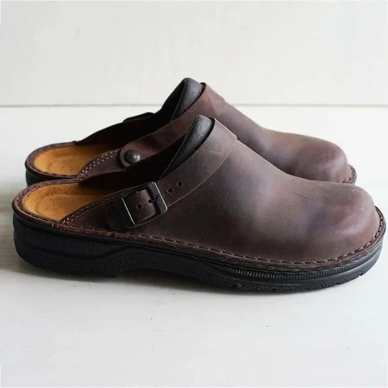 Gregor - Klassische Komfort-Clogs aus Leder