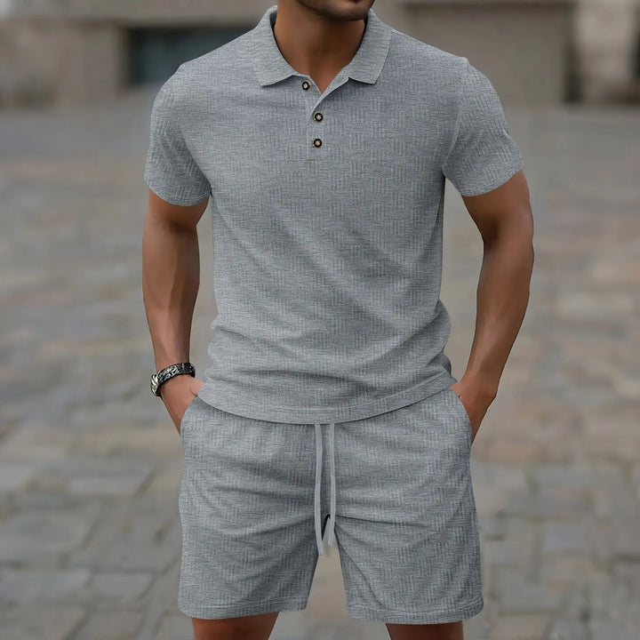 Pryce - Leichtes Set mit Poloshirt und Shorts für Herren