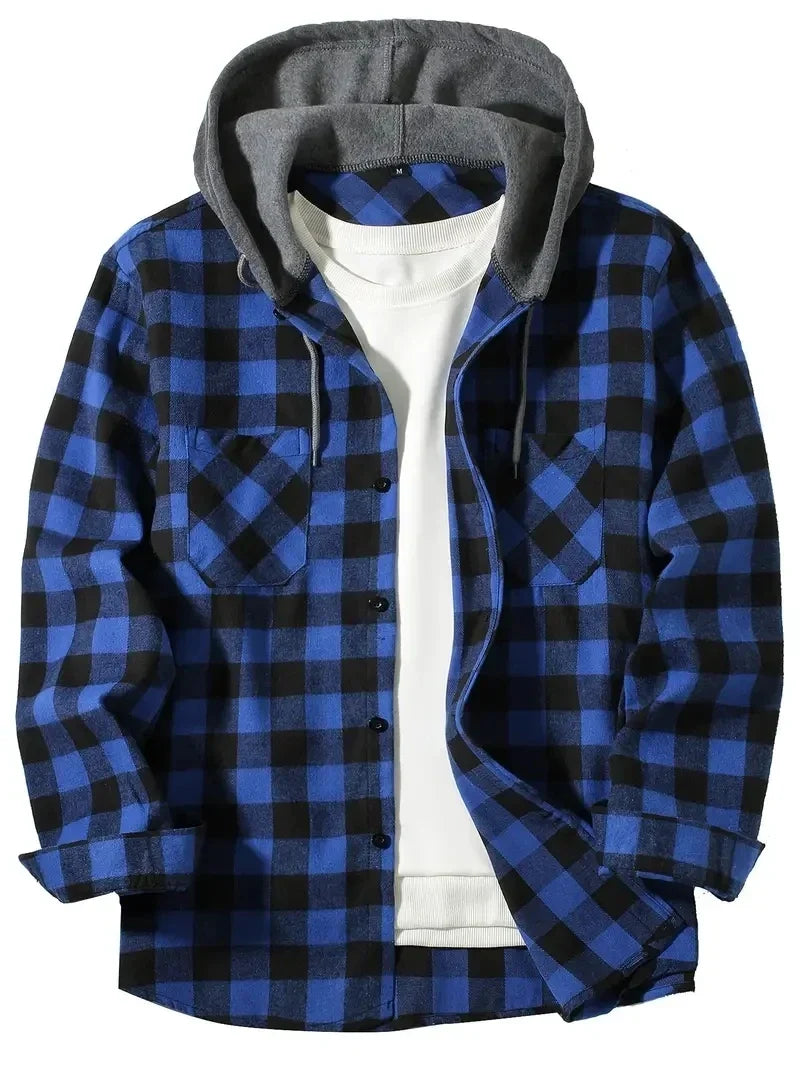 Jastor - Gefütterte Karo-Jacke