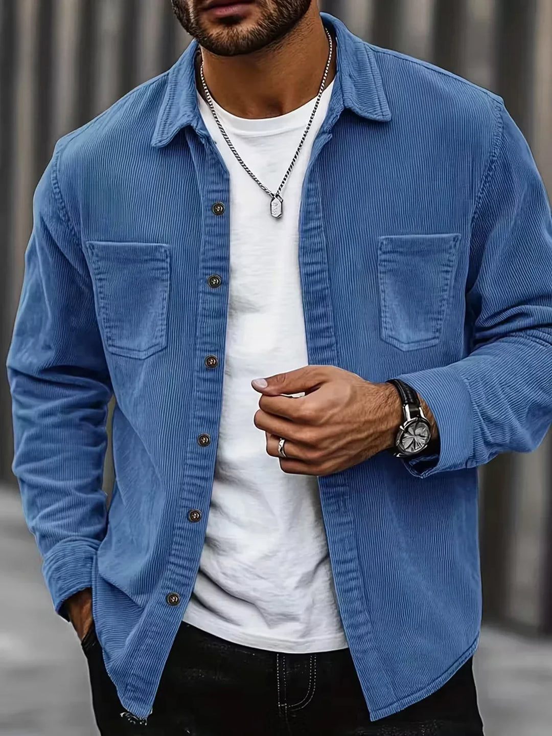 Ivaro - Strukturiertes Overshirt