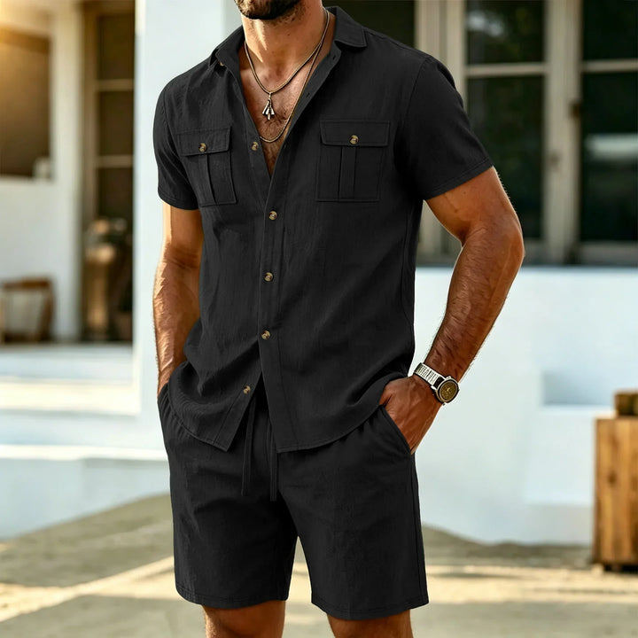 Baird - Hemd-und-Shorts-Set aus Leinenmischung