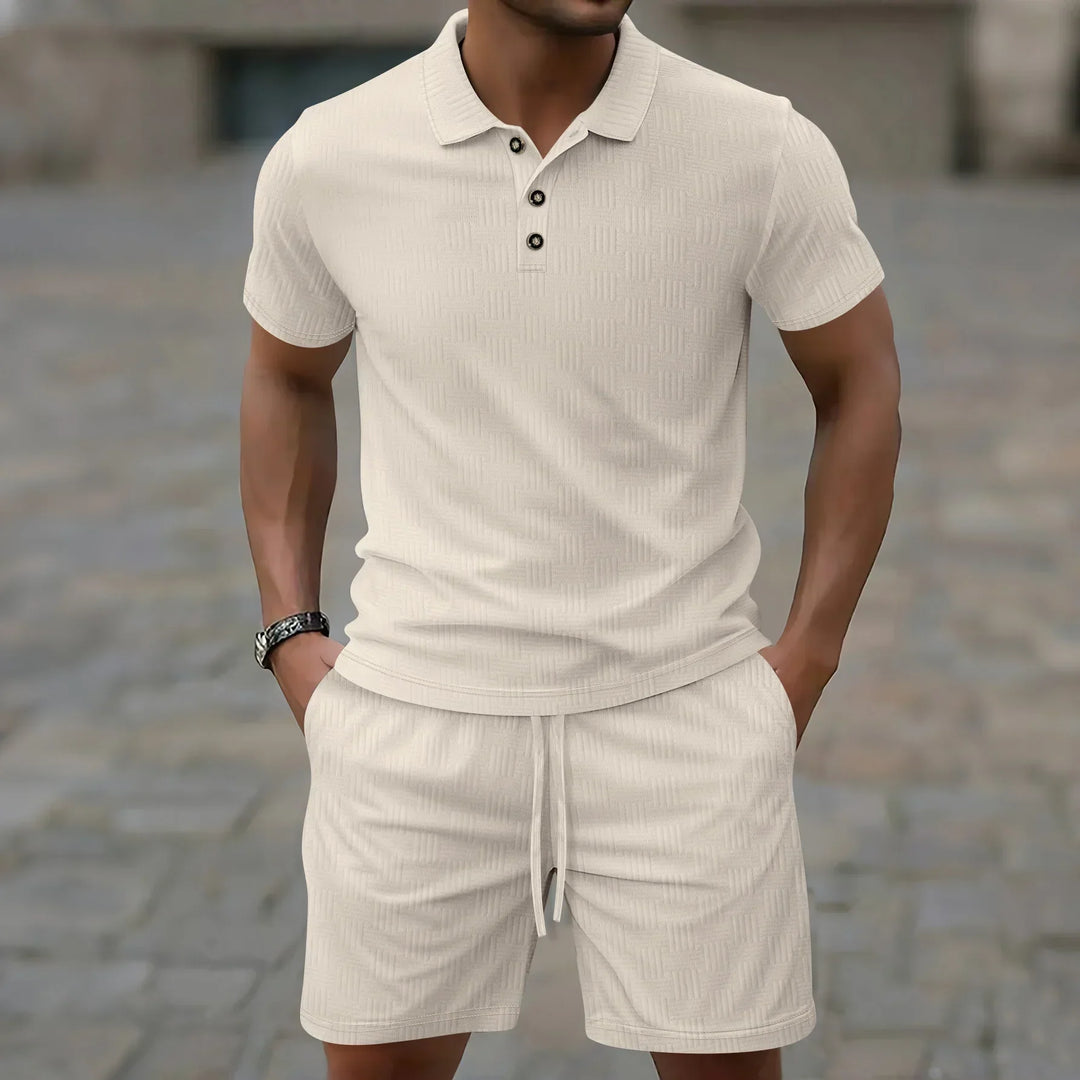 Pryce - Leichtes Set mit Poloshirt und Shorts für Herren