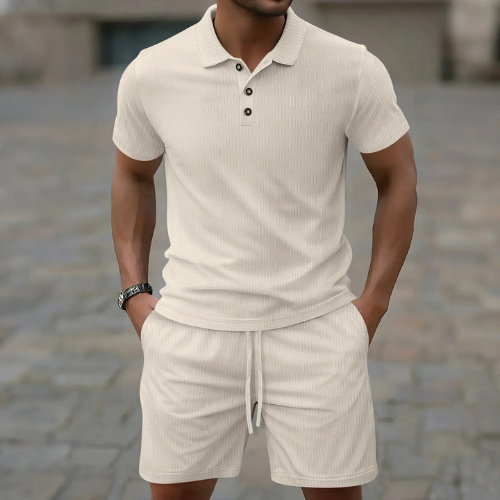 Pryce - Leichtes Set mit Poloshirt und Shorts für Herren