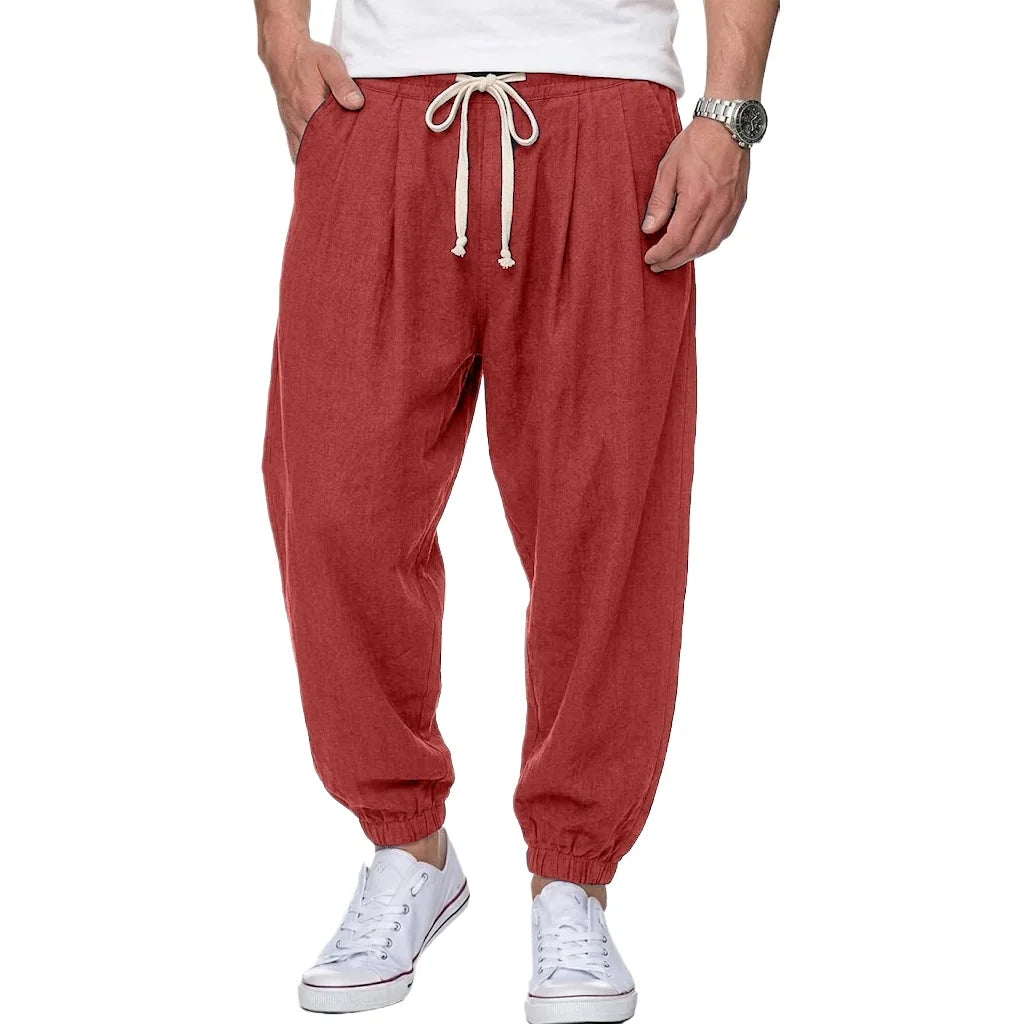 Isaac - Leichte Hose mit Kordelzug