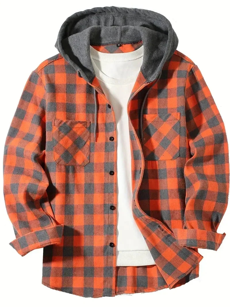 Jastor - Gefütterte Karo-Jacke