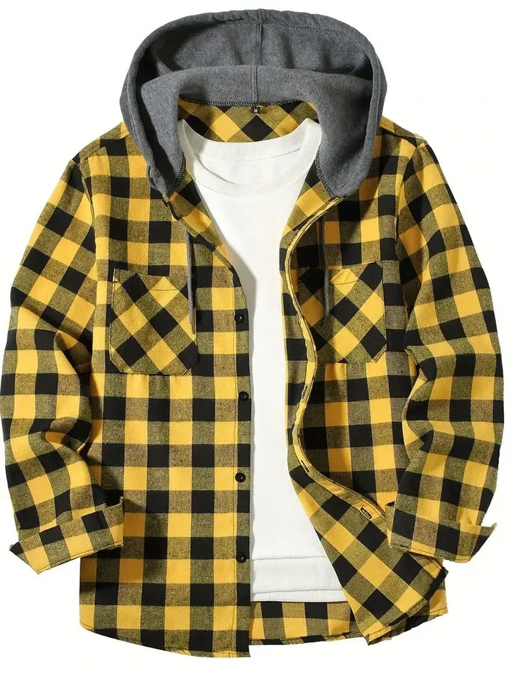 Jastor - Gefütterte Karo-Jacke