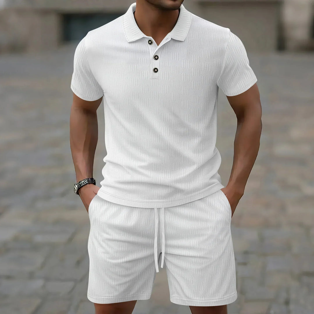 Pryce - Leichtes Set mit Poloshirt und Shorts für Herren