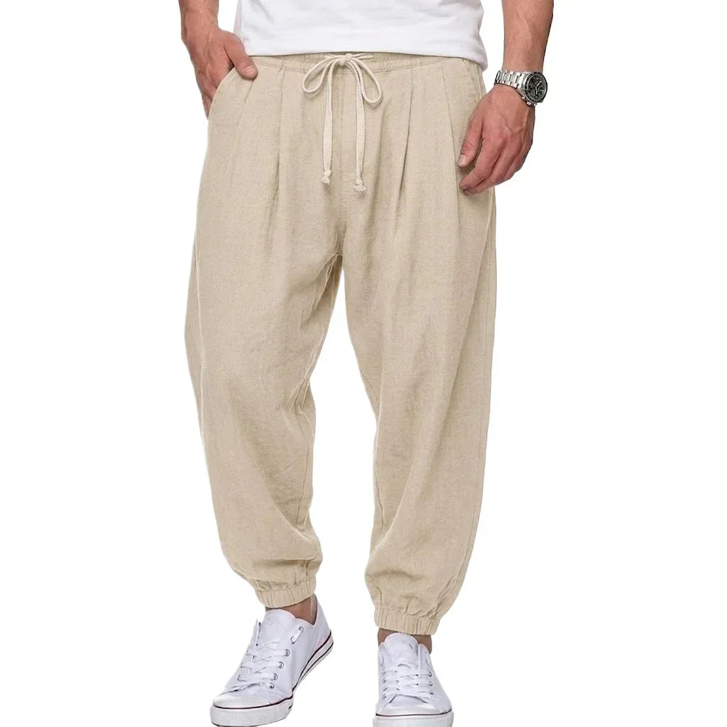 Isaac - Leichte Hose mit Kordelzug