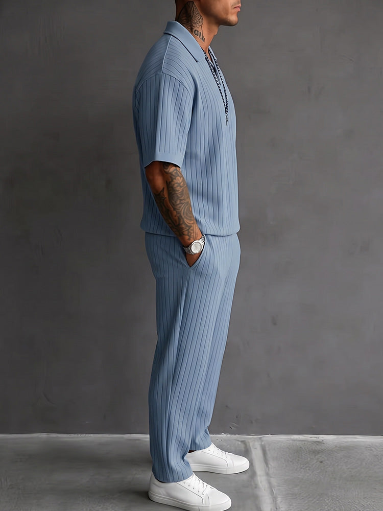 Garsden - Leichtes Poloshirt- und Hosen-Set