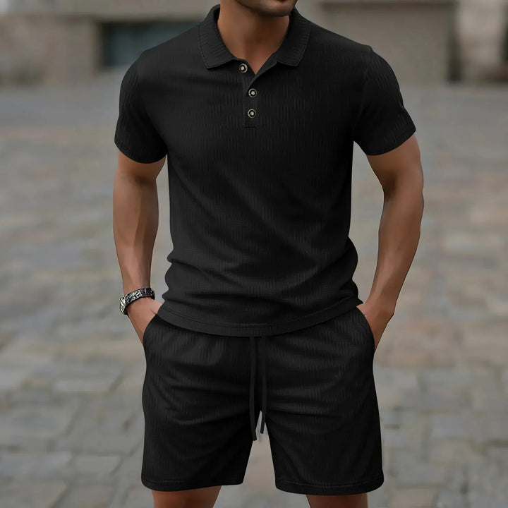 Pryce - Leichtes Set mit Poloshirt und Shorts für Herren