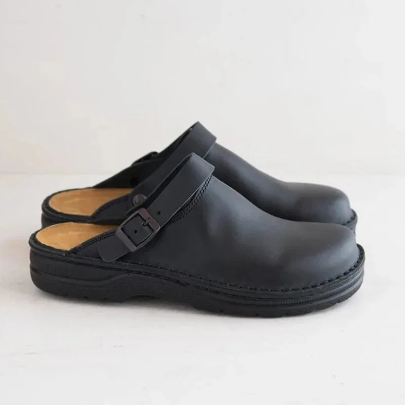Gregor - Klassische Komfort-Clogs aus Leder