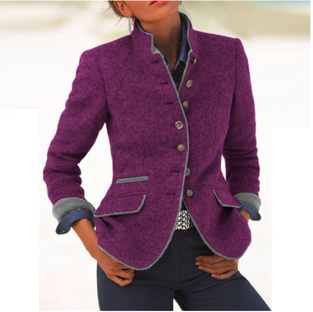 Violeta - federleichte Jacke mit hohem Kragen